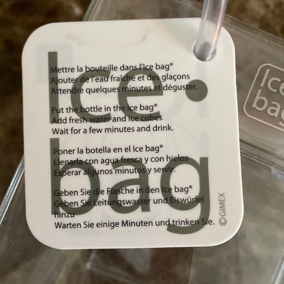 ❄️ ICE BAG ❄️ CLEAR ❄️ 10x4 and 5” handles, card slot on back for promo, NWTags - Picture 4 of 10